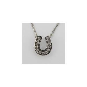 Finishing Touch Channel Horseshoe Necklace - Crystal