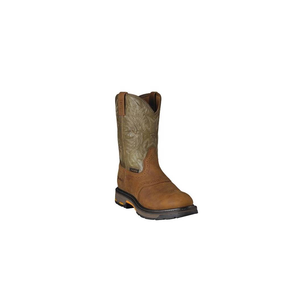 Ariat Workhog Pull On - Mens - Aged Bark Army Green