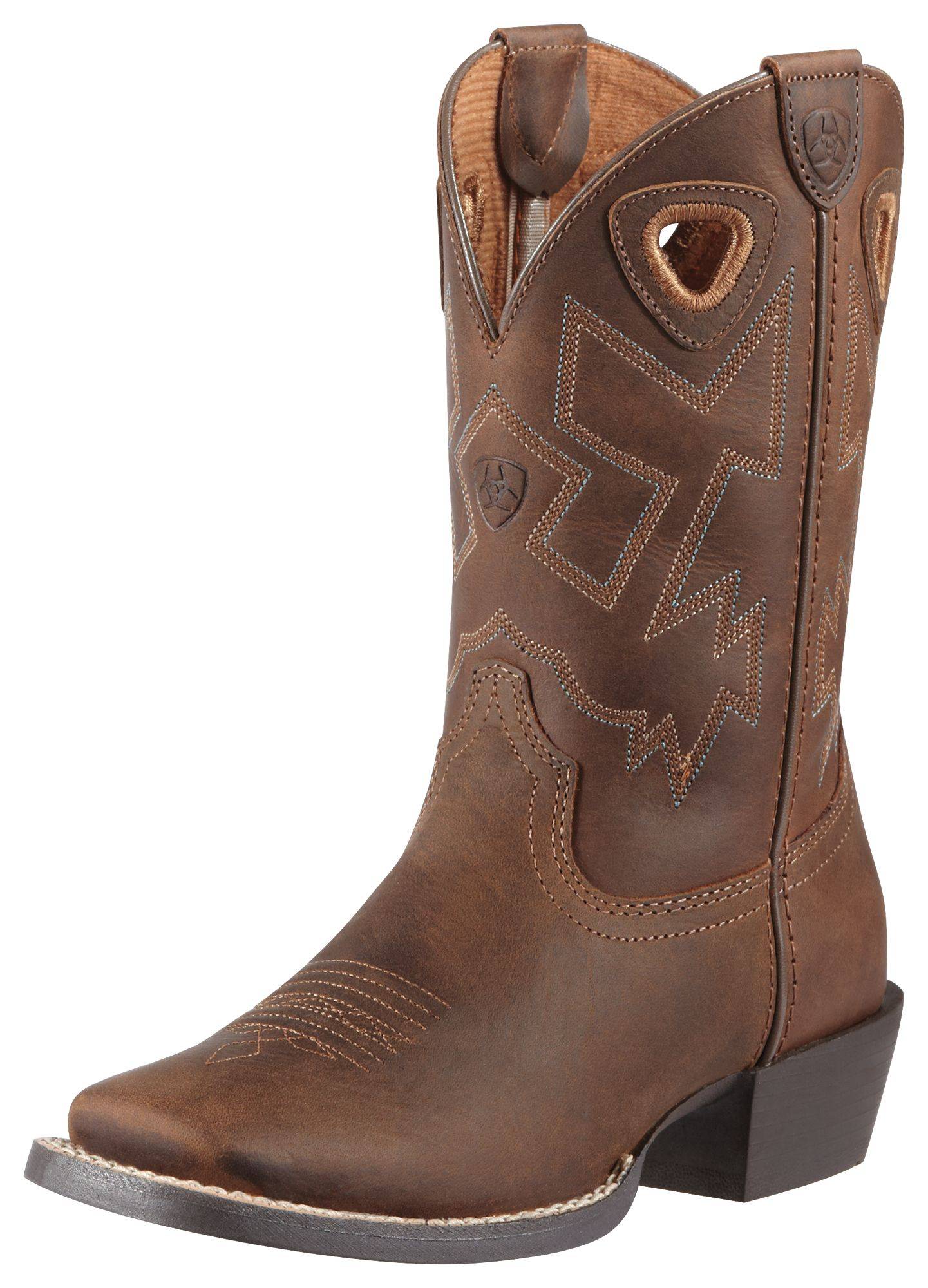 5-765270 Ariat Charger Western Boots - Kids, Distressed Bro sku 5-765270