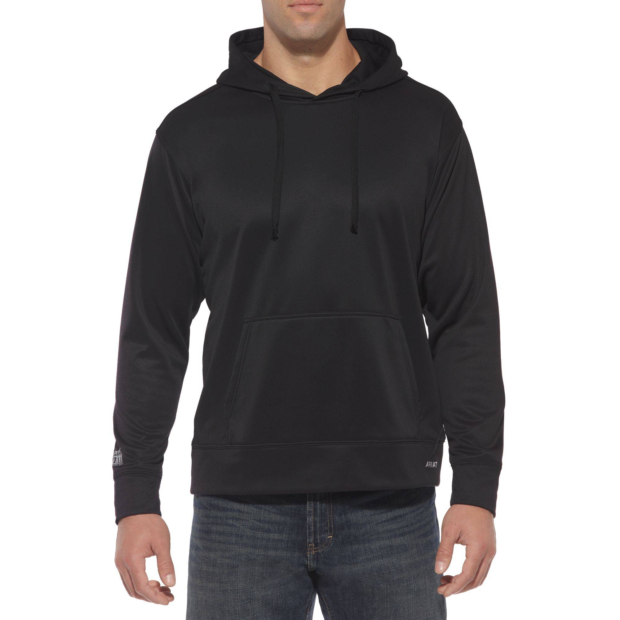 5-766505 Ariat Tek Hoodie Pullover - Mens, Black sku 5-766505