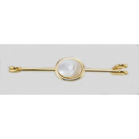 Finishing Touch Stock Pin - Mother Of Pearl Stone