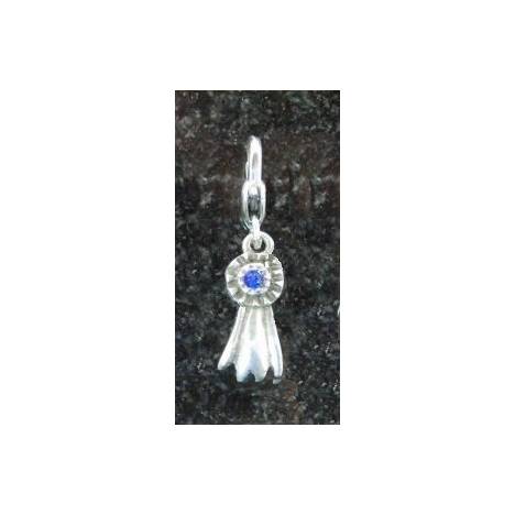 Barbary Blue Ribbon Charm