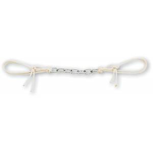 Classic Equine Dog Chain Curb Strap with Adjustable String Tie