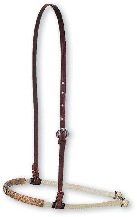 Martin Saddlery Rope Noseband with Rawhide Cover