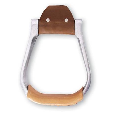 Martin Saddlery Aluminum Stirrup with Leather Tread