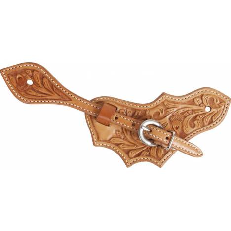 Martin Saddlery Oak Leaf Spur Strap with Acorn Tooling