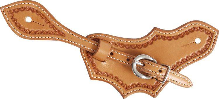 Martin Saddlery Oak Leaf Spur Strap with Camo Border