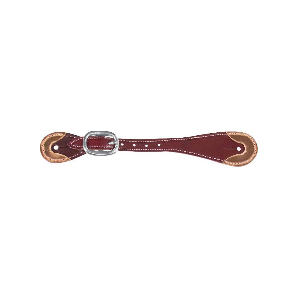 Martin Saddlery Latigo Lthr Spur Strap with Rawhide Ends