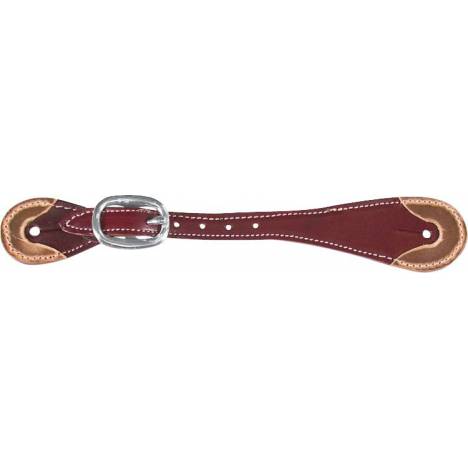 Martin Saddlery Latigo Lthr Spur Strap with Rawhide Ends