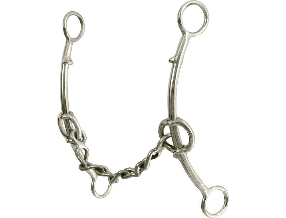 Classic Equine Goosetree Long Shank Double Gag Chain Bit