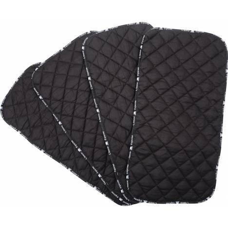 Classic Equine Quilted Standing Wraps - Black, Set of 4