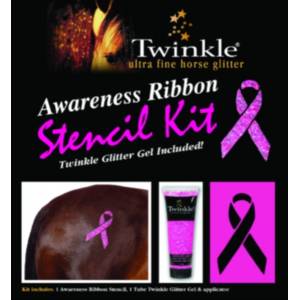 Twinkle Awareness Ribbon Stencil Kit