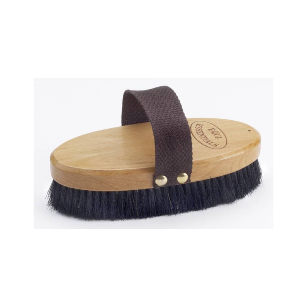 Equi-Essentials Wood Backed Horshair Body Brush