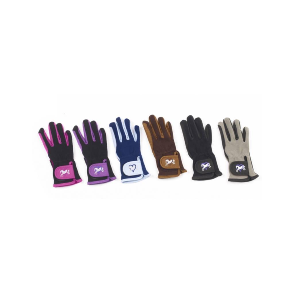 Ovation Kids Hearts & Horses Riding Gloves