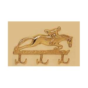 Horse Fare Jumper Key Rack-Brass