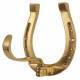 Horse Fare Brass Horseshoe w/Swing Over Hook - Large