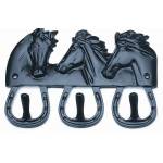 Horse Fare Three Hooks with Three Horse Heads