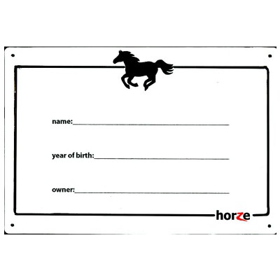 Horze Horse Stall Plaque Equestriancollections