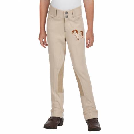 Daisy Clipper Riding Pant with Pony Embroidery - Kids