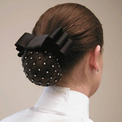 Diamond Hair Accessories Rhinestone Net Hair Bow