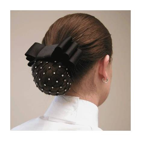Diamond Hair Accessories Rhinestone Net Hair Bow