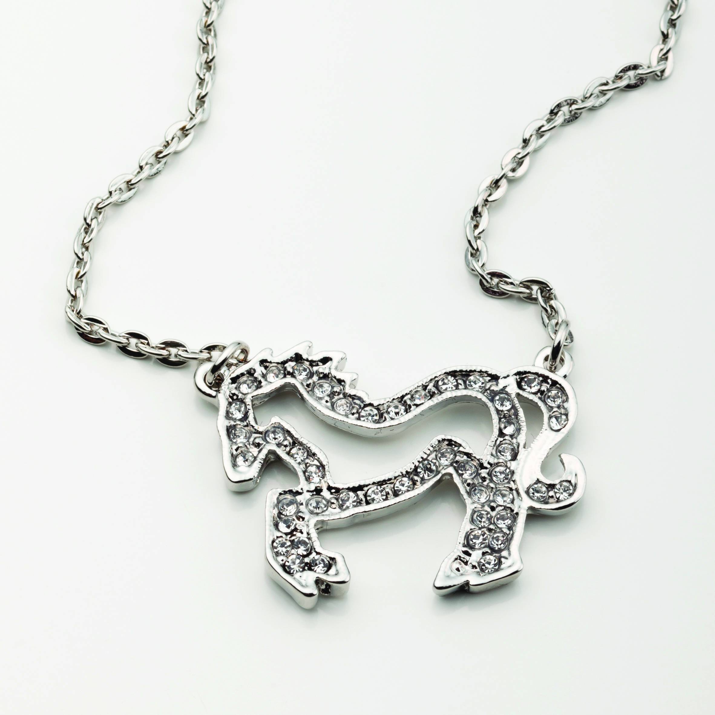 5-609071 Clear Crystal Horse Necklace sku 5-609071