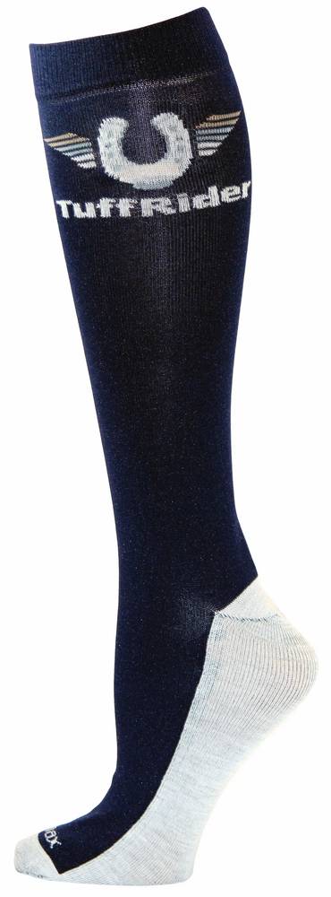 Tuffrider Coolmax Riding Boot Socks with Cushioned Sole and Reinforcements 