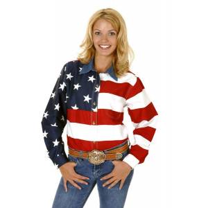 Roper American Flag Western Shirt - Ladies