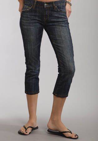 Stetson Slim Leg Denim Crops - Ladies