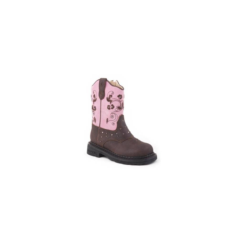 Roper Dazzle Lights Western Boots - Infant/Toddler Girls