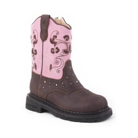 Roper Dazzle Lights Western Boots - Infant/Toddler Girls