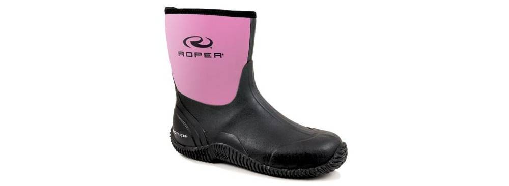 Roper Neoprene Barn Boots Ladies Pink Equestriancollections