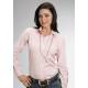 Stetson Ladies Solid Long Sleeve Shirt - Pink