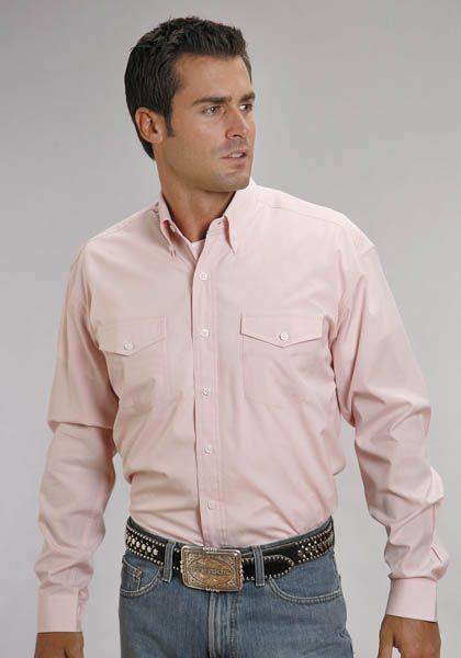 mens long sleeve pink shirt