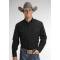 Stetson Mens Cotton Long Sleeve Shirt - Black