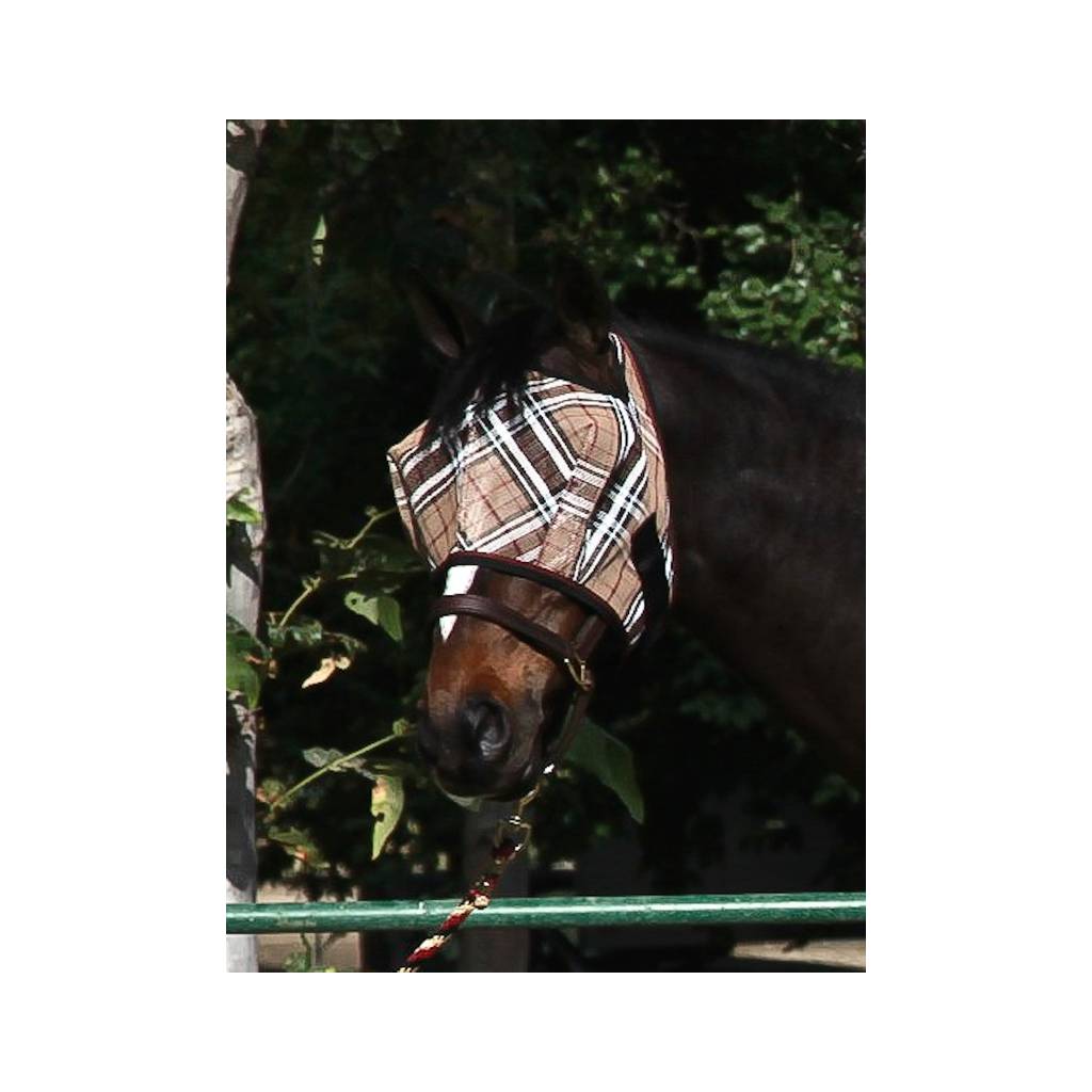 Kensington 73% UV Fly Mask with Web Trim - Open Ear Design with Forelock Freedom