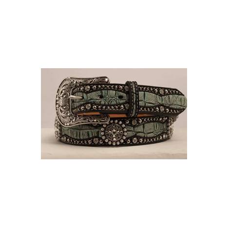 Ariat Faux Gator Belt - Ladies, Green