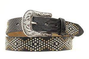 Ariat Rhinestone/Nailhead Belt - Ladies, Black