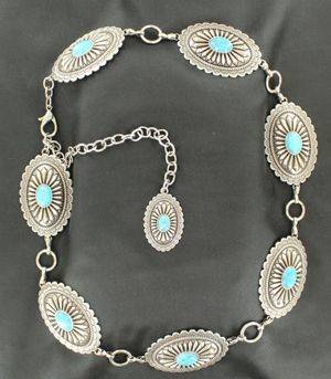 turquoise concho belt