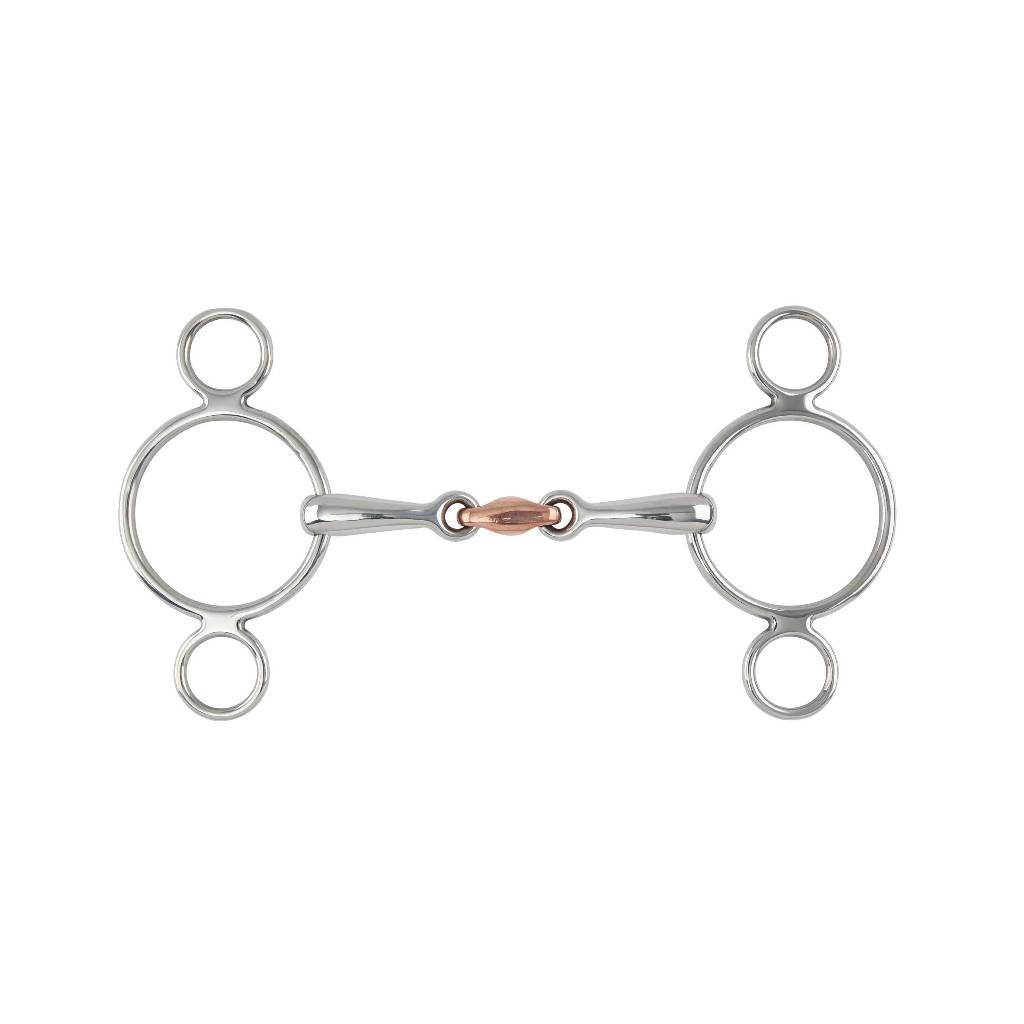 Shires Two Ring Copper Lozenge Gag