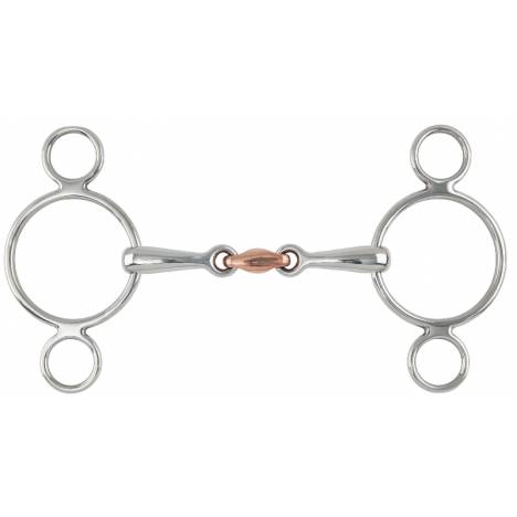 Shires Two Ring Copper Lozenge Gag