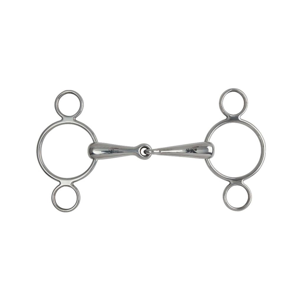 Shires Hollow Mouth 2 Ring Gag Snaffle Bit