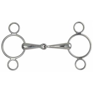 Shires Hollow Mouth 2 Ring Gag Snaffle Bit
