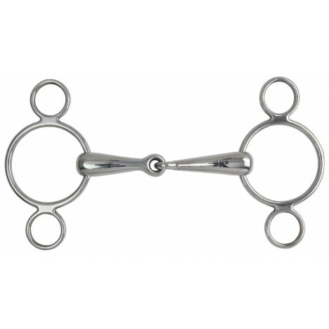 Shires Hollow Mouth 2 Ring Gag Snaffle Bit