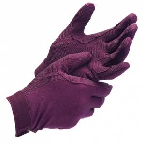 Shires Equestrian Adult  Newburry Cotton Pimple Grip Gloves