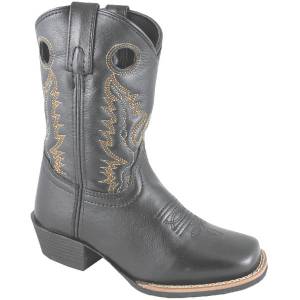 Smoky Mountain  Mesa Leather Western Boots - Kids, Black