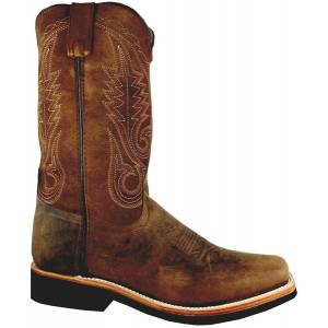 Smoky Boots Boonville Square Toe Boots - Men,Distressed Brown