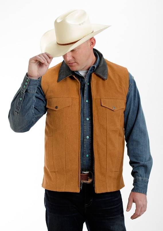 5-880039 Colorado Saddlery Conceal Carry Vest - Mens - Tan sku 5-880039