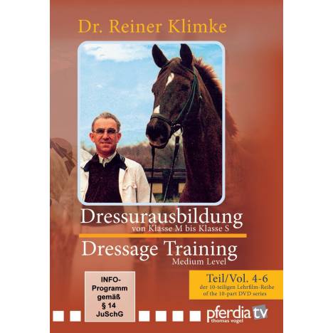 Reiner Klimke's Dressage Training, From Medium to Advanced Levels DVD Voumes 4-6