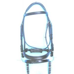 Pro-Trainer Crank Dressage Bridle with Attached Flash